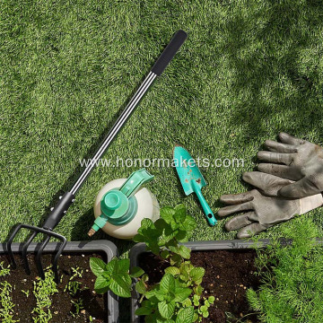 Long Hand Cultivator Carbon Steel & Stainless Steel Tiller Cultivator hand Tiller for Digging Loosening Weeding